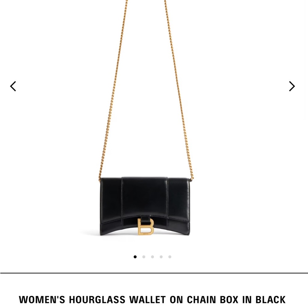 Balenciaga hourglass wallet on chain